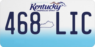 KY license plate 468LIC