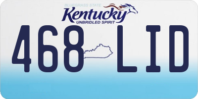 KY license plate 468LID