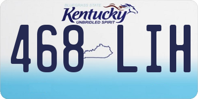 KY license plate 468LIH