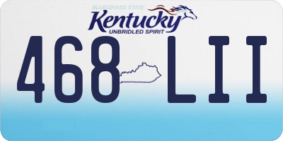 KY license plate 468LII