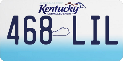 KY license plate 468LIL
