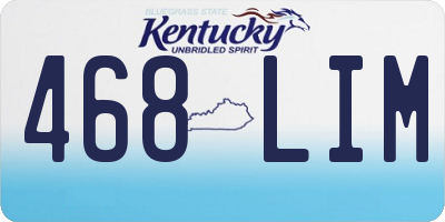 KY license plate 468LIM