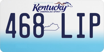 KY license plate 468LIP