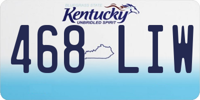 KY license plate 468LIW