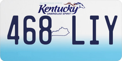 KY license plate 468LIY