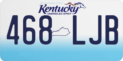 KY license plate 468LJB