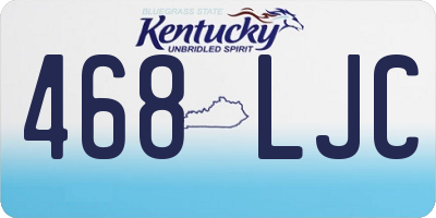 KY license plate 468LJC