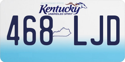 KY license plate 468LJD