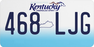 KY license plate 468LJG