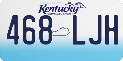 KY license plate 468LJH