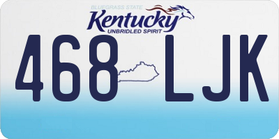 KY license plate 468LJK
