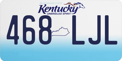 KY license plate 468LJL