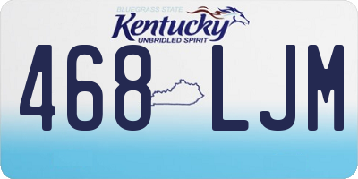 KY license plate 468LJM