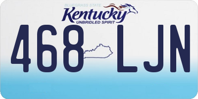 KY license plate 468LJN