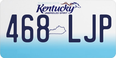 KY license plate 468LJP