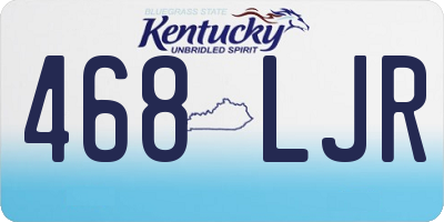 KY license plate 468LJR