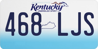 KY license plate 468LJS