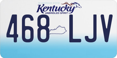KY license plate 468LJV