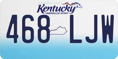 KY license plate 468LJW