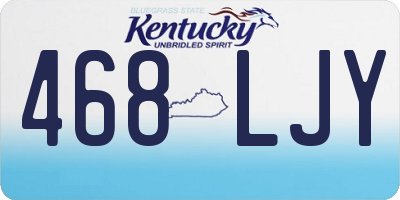KY license plate 468LJY