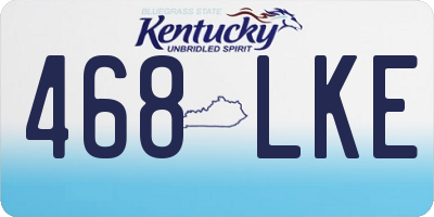 KY license plate 468LKE