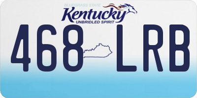 KY license plate 468LRB