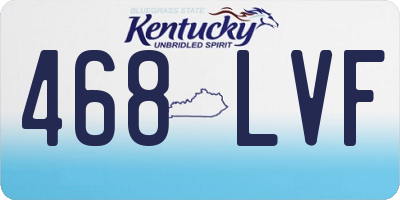 KY license plate 468LVF