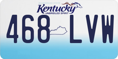 KY license plate 468LVW