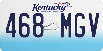 KY license plate 468MGV