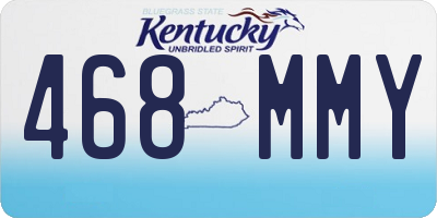 KY license plate 468MMY