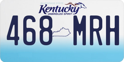KY license plate 468MRH
