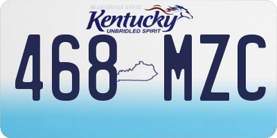 KY license plate 468MZC