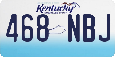 KY license plate 468NBJ