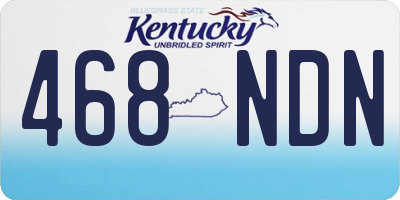 KY license plate 468NDN