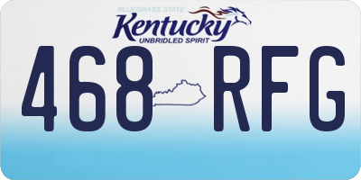KY license plate 468RFG