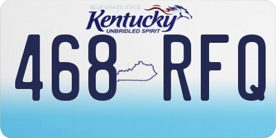 KY license plate 468RFQ