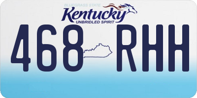 KY license plate 468RHH