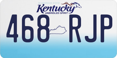 KY license plate 468RJP