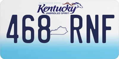 KY license plate 468RNF