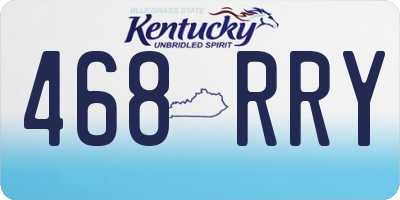 KY license plate 468RRY
