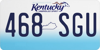 KY license plate 468SGU