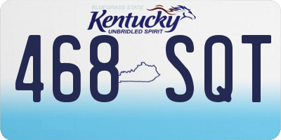 KY license plate 468SQT