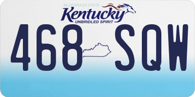 KY license plate 468SQW