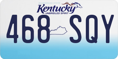 KY license plate 468SQY
