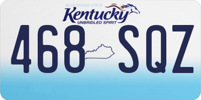 KY license plate 468SQZ