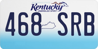 KY license plate 468SRB