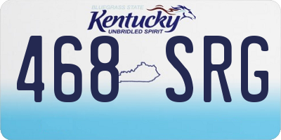 KY license plate 468SRG