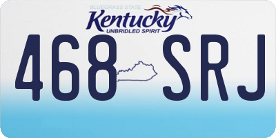 KY license plate 468SRJ