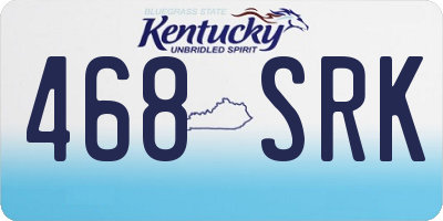 KY license plate 468SRK