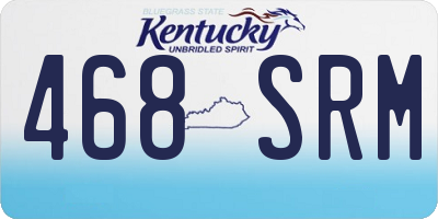 KY license plate 468SRM
